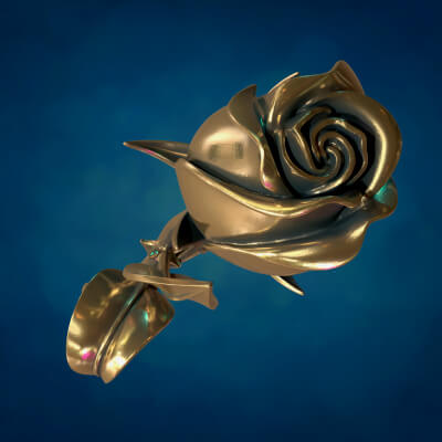 Rose flower II 3D Model