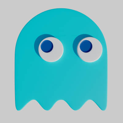 Inky Ghost 3D Model