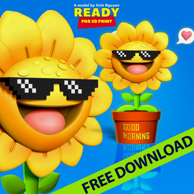 Sunflower 3D Model