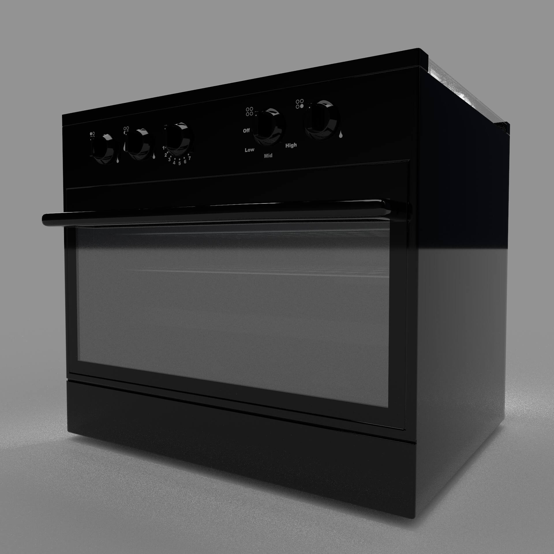 Oven Stove N1 3D Model