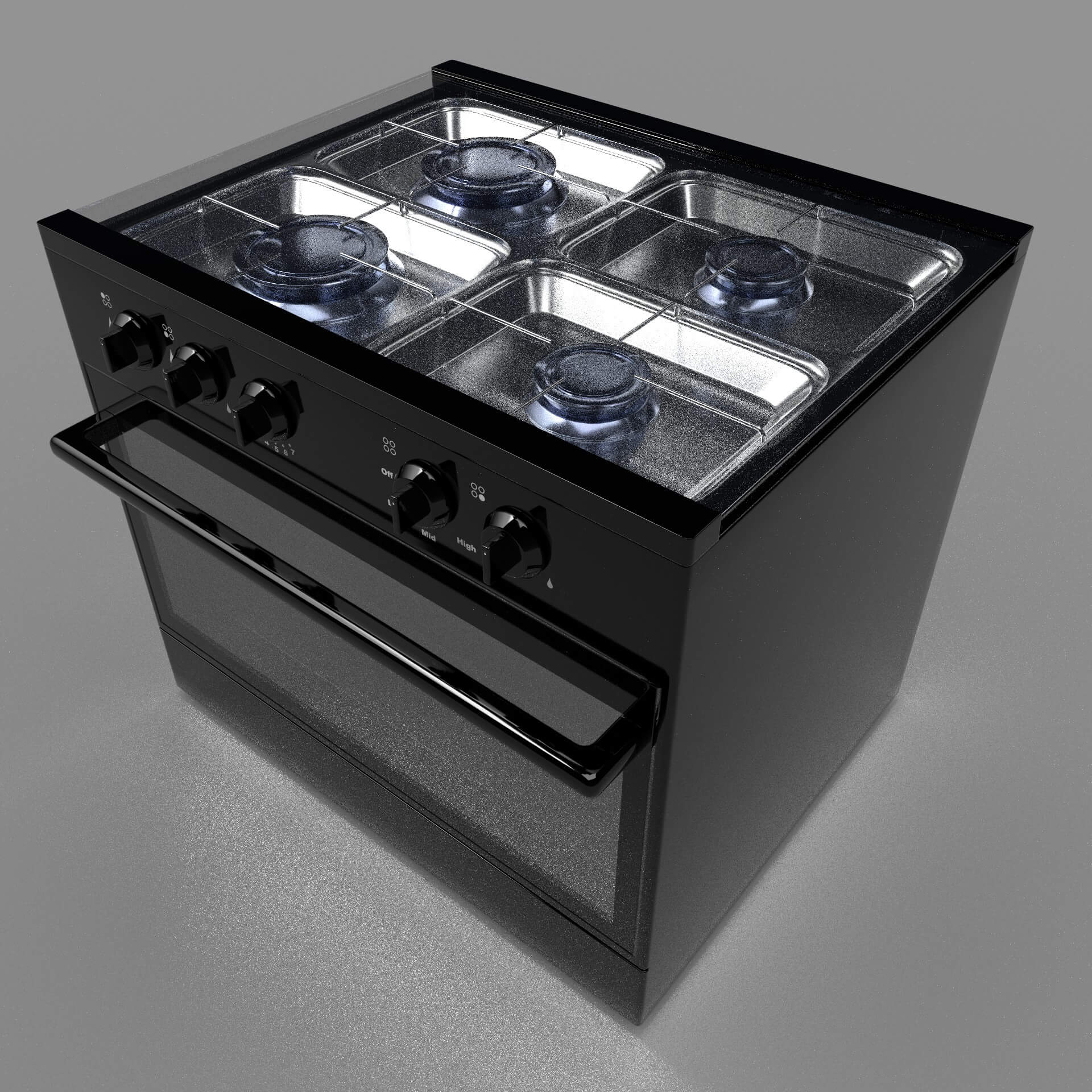 Oven Stove N1 3D Model