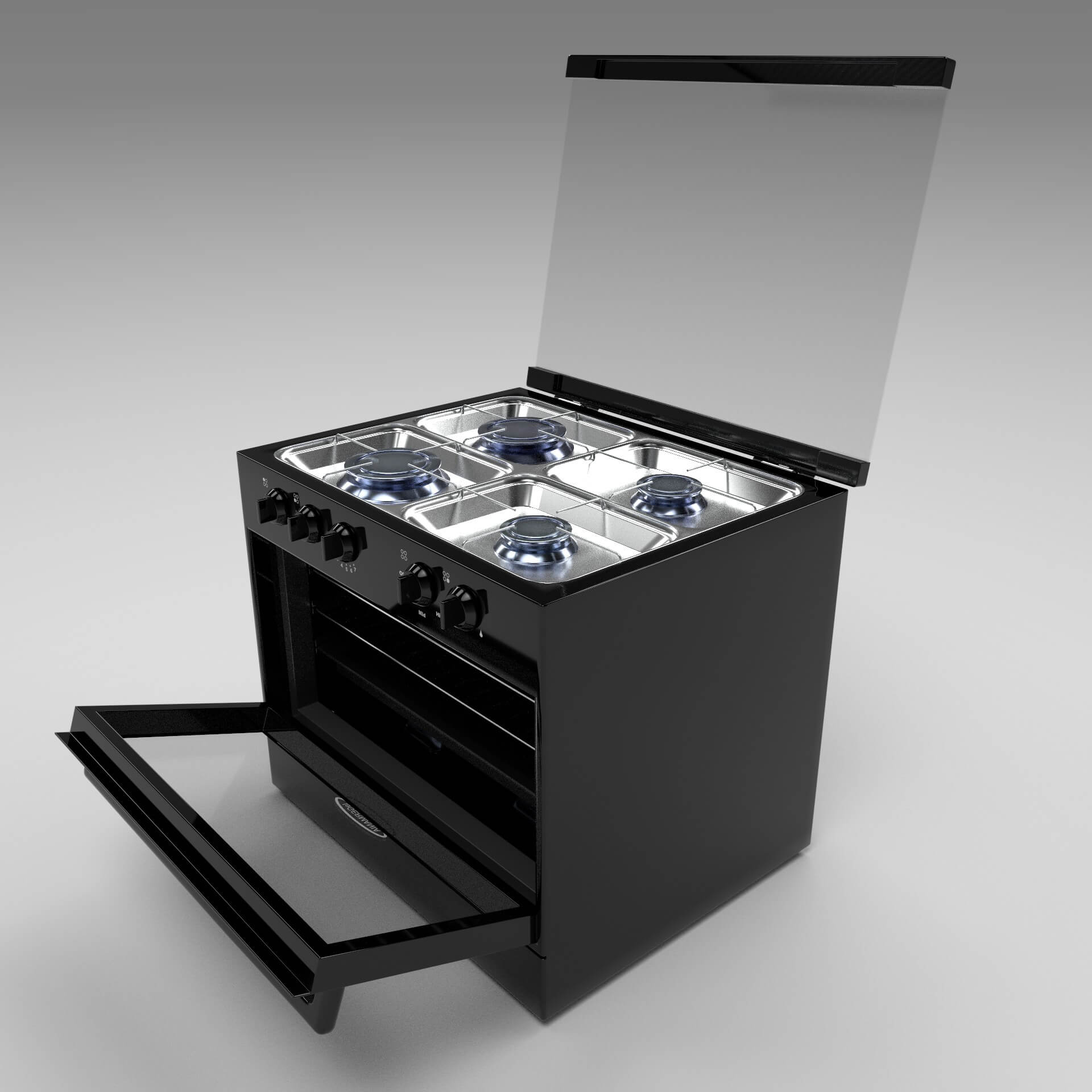 Oven Stove N1 3D Model