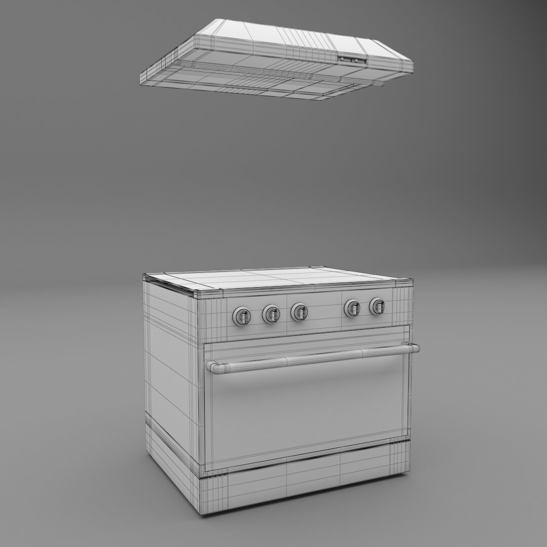 Oven Stove N1 3D Model