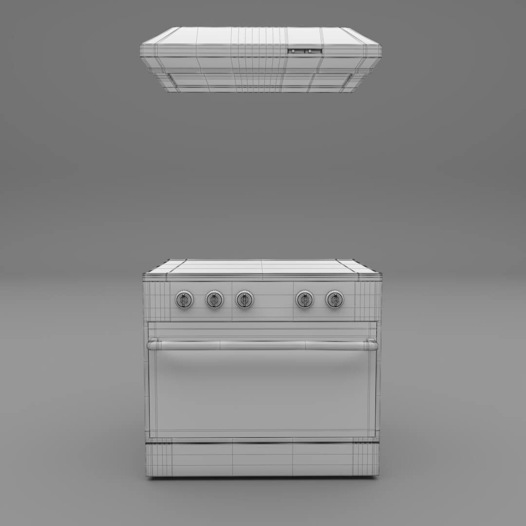 Oven Stove N1 3D Model