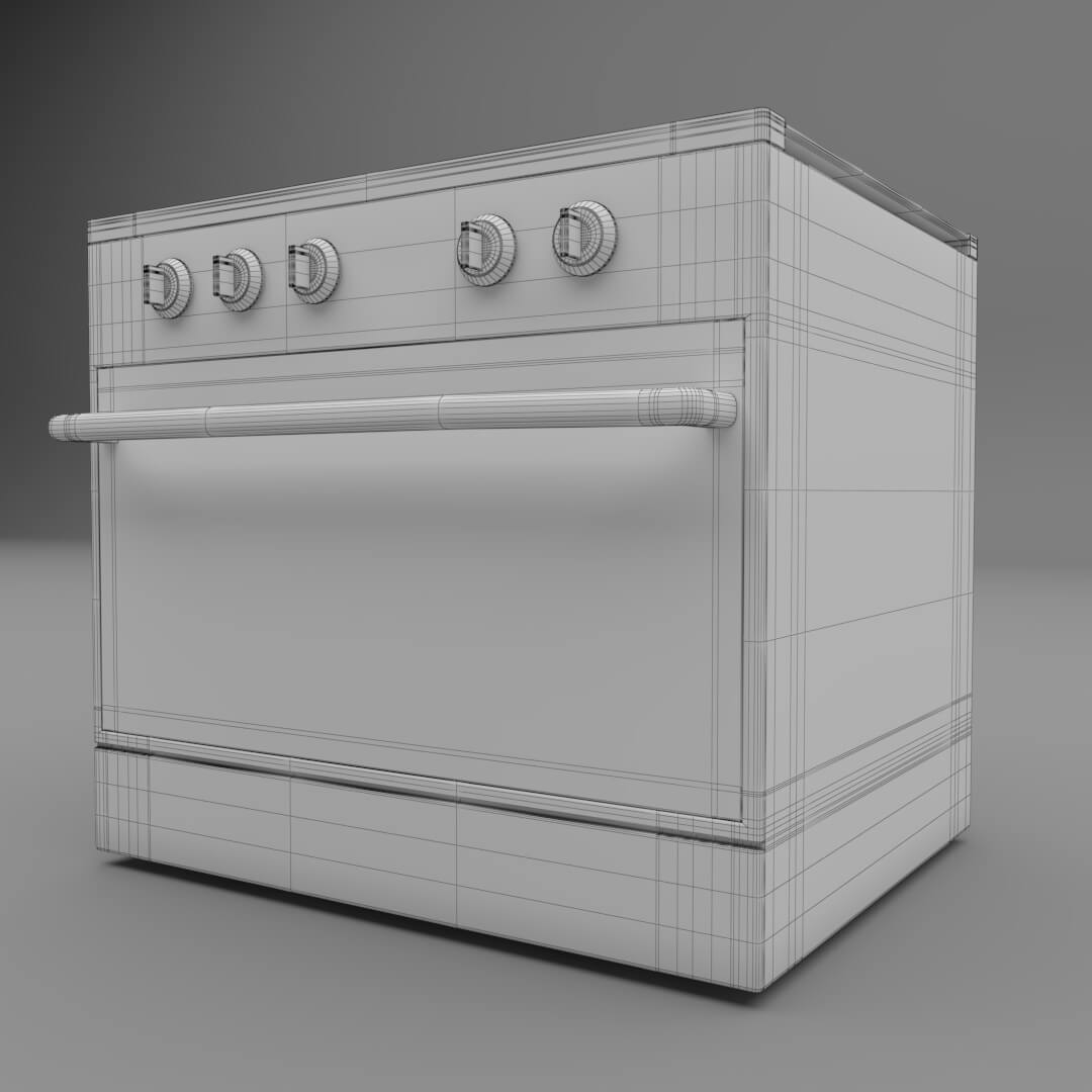 Oven Stove N1 3D Model