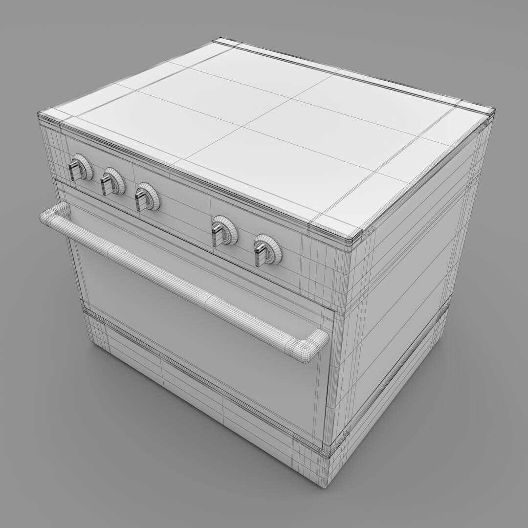 Oven Stove N1 3D Model