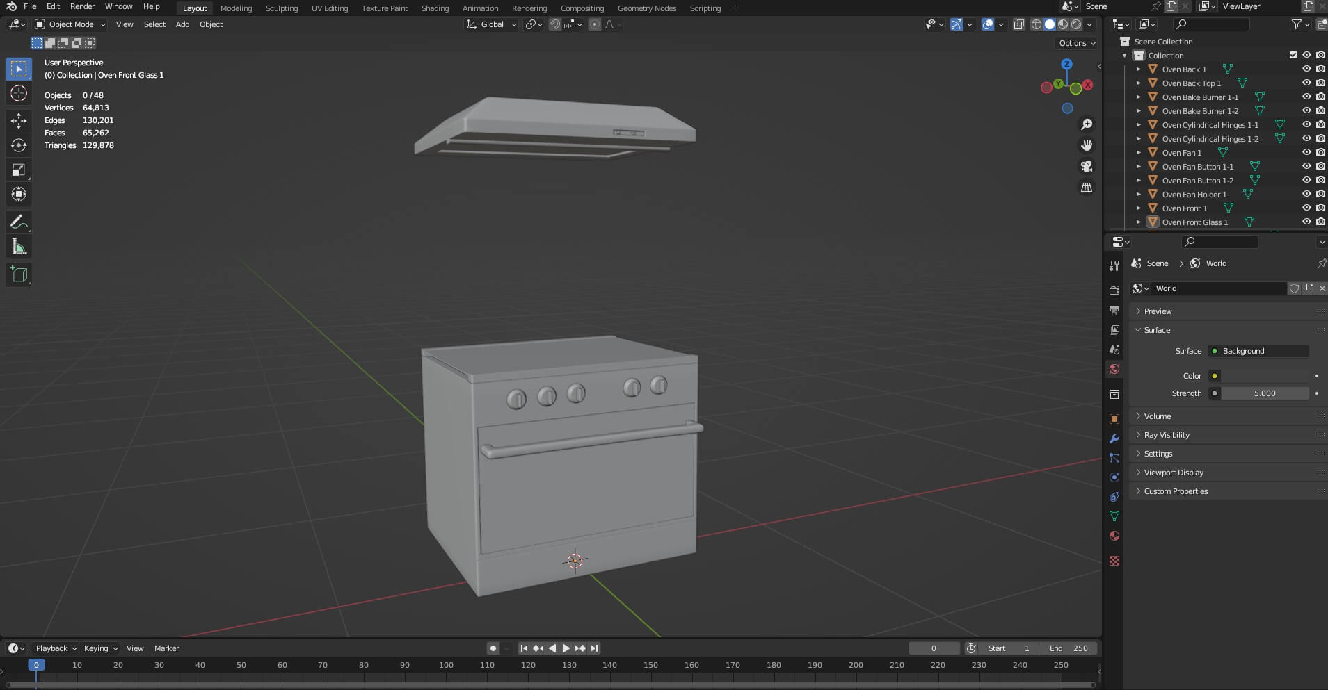 Oven Stove N1 3D Model