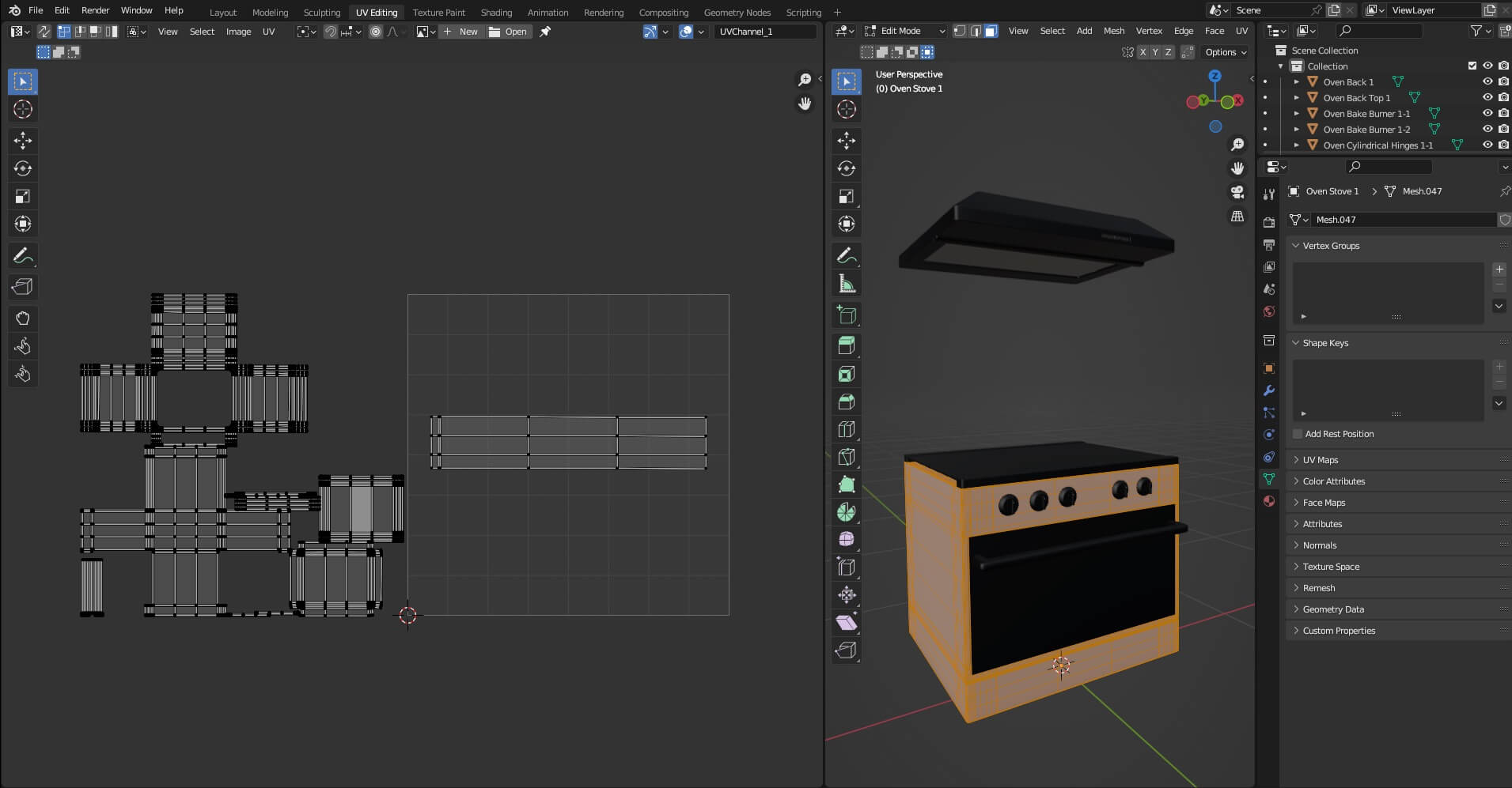 Oven Stove N1 3D Model