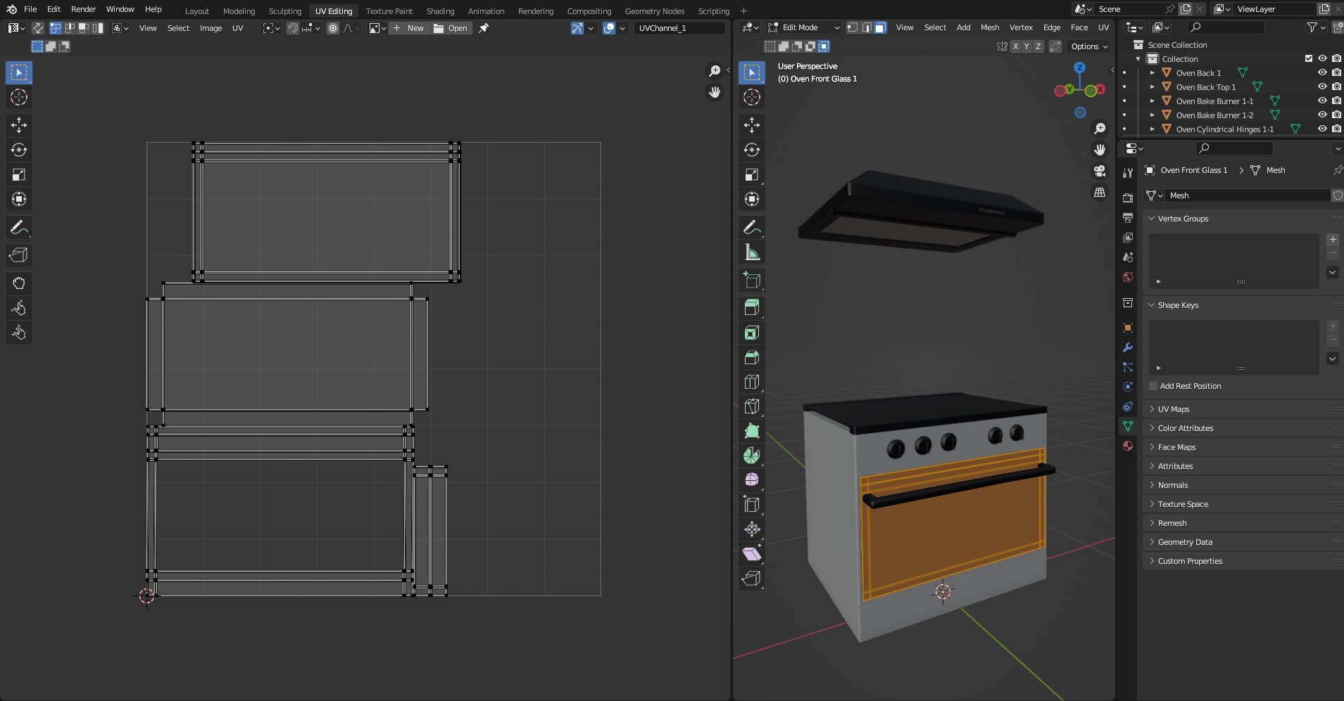 Oven Stove N1 3D Model