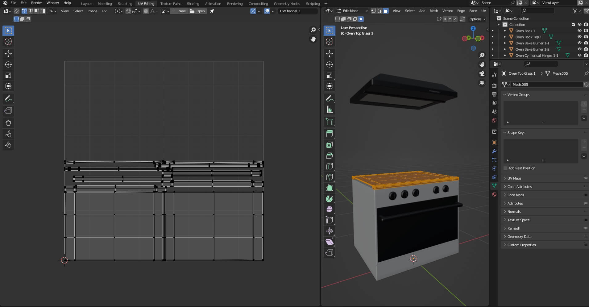 Oven Stove N1 3D Model