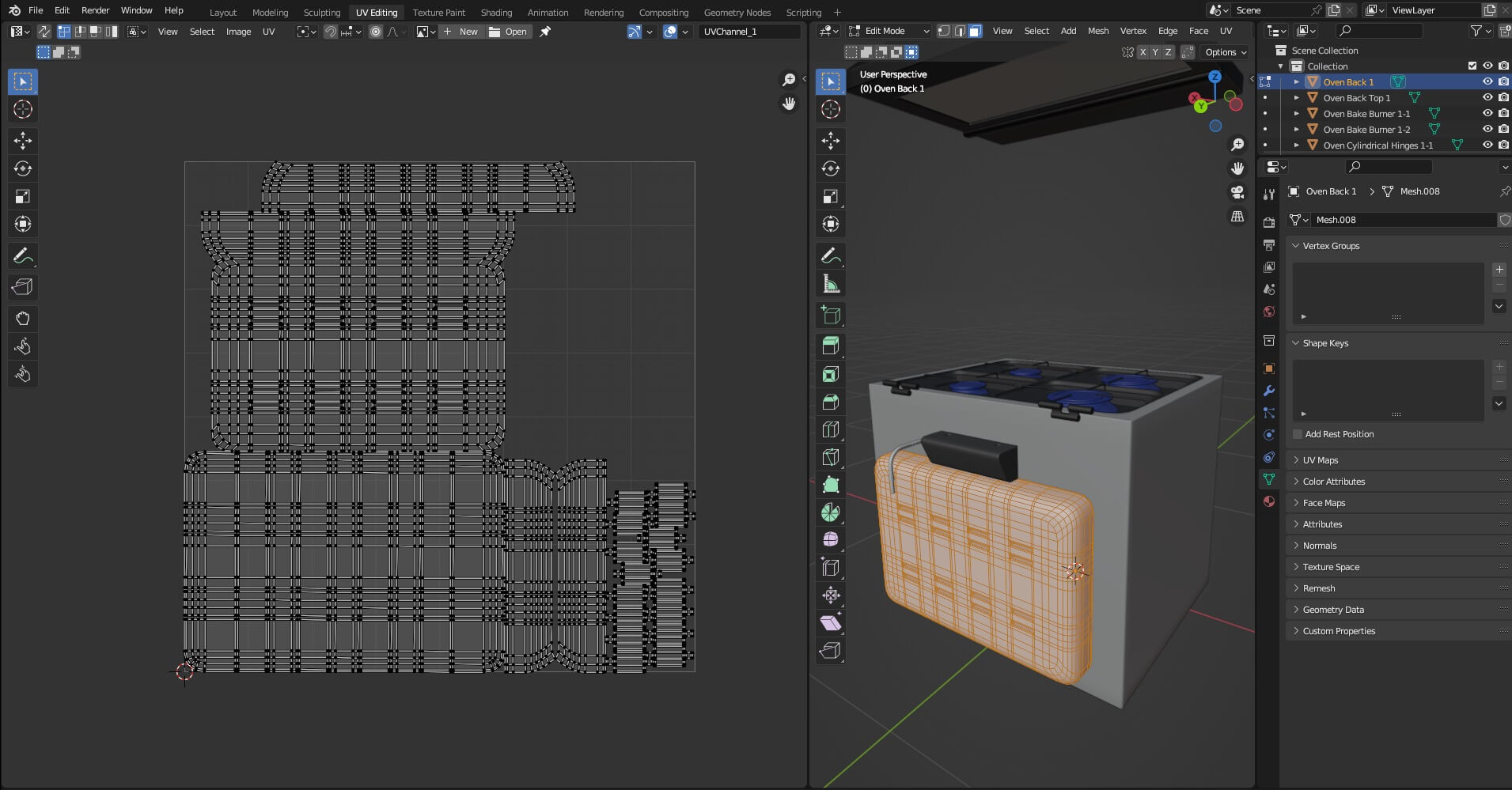 Oven Stove N1 3D Model