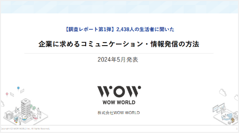 【調査レポート】2,438人の生活者に聞いた「企業に求めるコミュニケーション・情報発信の方法」