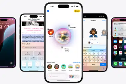 iPhones showcasing iOS 18 features and updates.