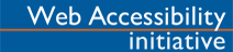 Web  Accessibility Initiative    (WAI) logo