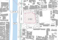 計画場所の位置図（京阪ホールディングス発表資料より）