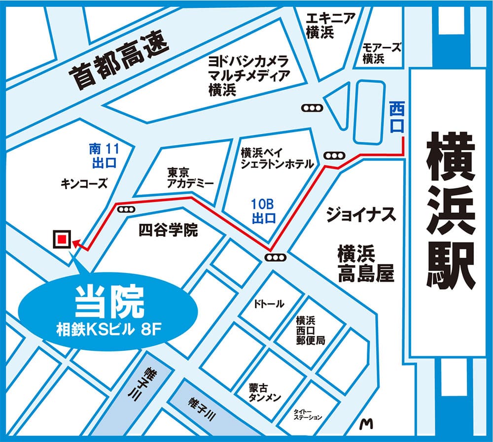 ゆうメンタルクリニック横浜院 地図