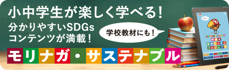 小中学生が楽しく学べる！分かりやすいSDGsコンテンツが満載！学校教材にも！モリナガ・サステナブル