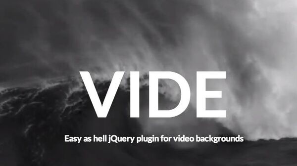 背景に動画を使ったサイトが手軽に作れる Vide