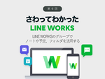 LINE WORKSのグループでノートや予定、フォルダを活用する