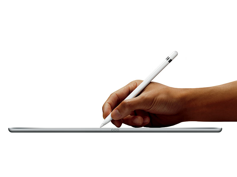 筆圧や傾きを感知するApple Pencil