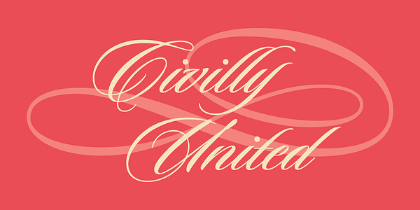 Card displaying Sloop Script typeface in various styles