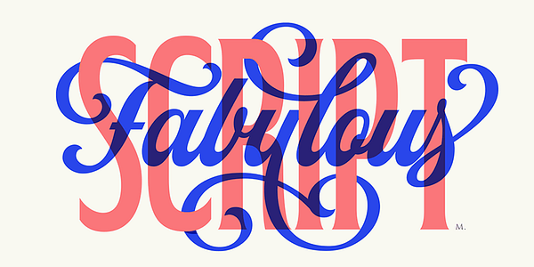 Card displaying Fabiola typeface in various styles