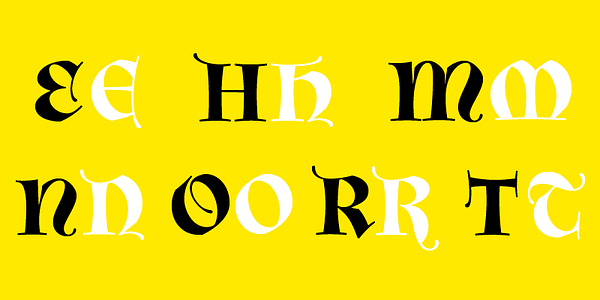 Card displaying Orbe typeface in various styles