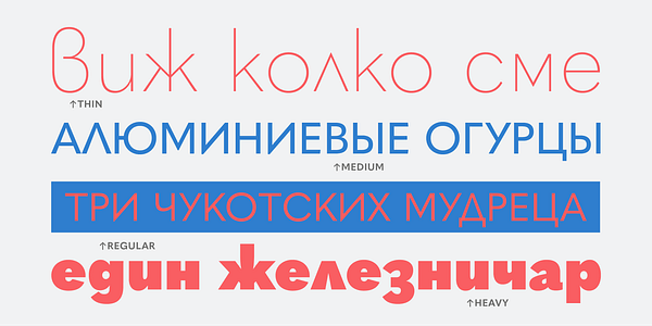 Card displaying Quasimoda typeface in various styles