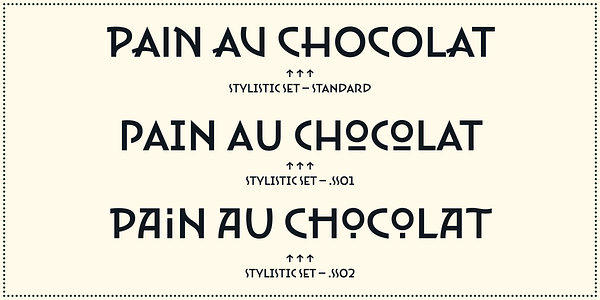 Card displaying Disalina typeface in various styles