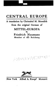 Cover of edition centraleurope00ashlgoog