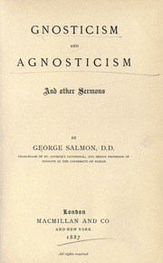 Cover of edition gnosticismagnost00salmiala