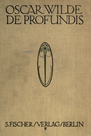 Cover of edition deprofundis00wild