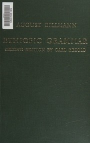 Cover of edition ethiopicgrammaro0000dill