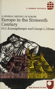 Cover of edition europeinsixteent0000koen_o7o1