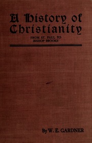 Cover of edition historyofchristi01gard