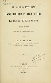 Cover of edition institutionisor00quinuoft