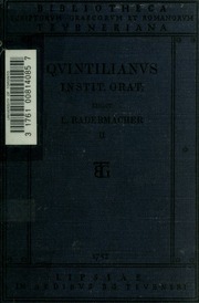 Cover of edition institvtionisora02quin