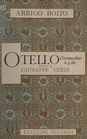 Cover of edition otellodrammaliri00boit_0