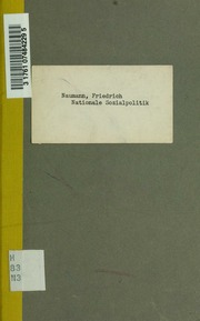 Cover of edition nationalesozialp00naum