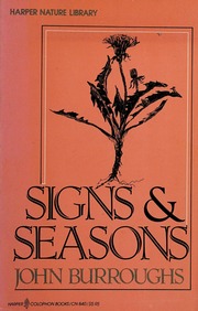 Cover of edition signsseasons0000burr