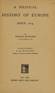 Cover of edition politicalhistory0000seig