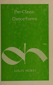 Cover of edition preclassicdancef0000hors