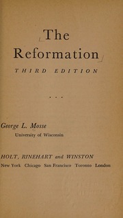 Cover of edition reformation0000moss_h2k3