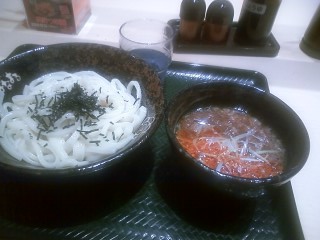 はなまるうどんの肉汁つけ麺