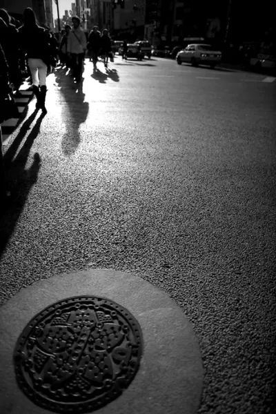 Manhole on ground