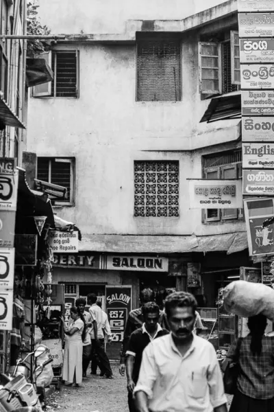 Bustling lane in Kandy