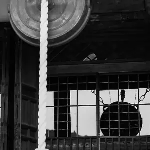 Chinese gong in a Buddhist temple