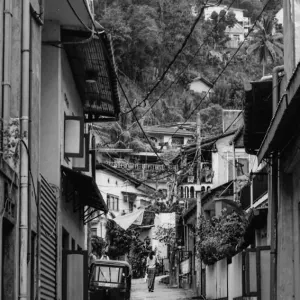 Slope in residential area in Kandy