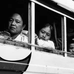 Exhausted passengers