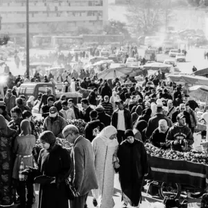 Busy street market